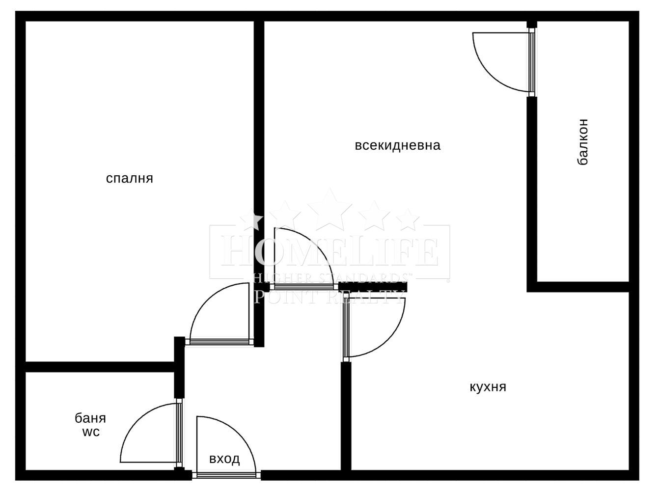 Two-room apartment in Center-0 Two-room apartment in Center - 0