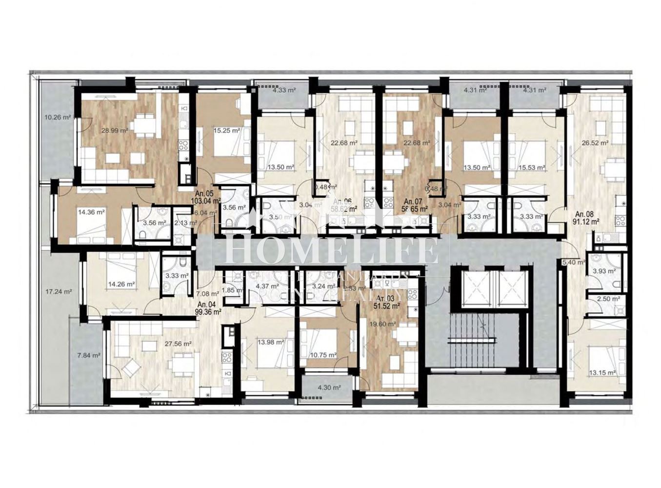 Three-room apartment in Center-0 Three-room apartment in Center - 0