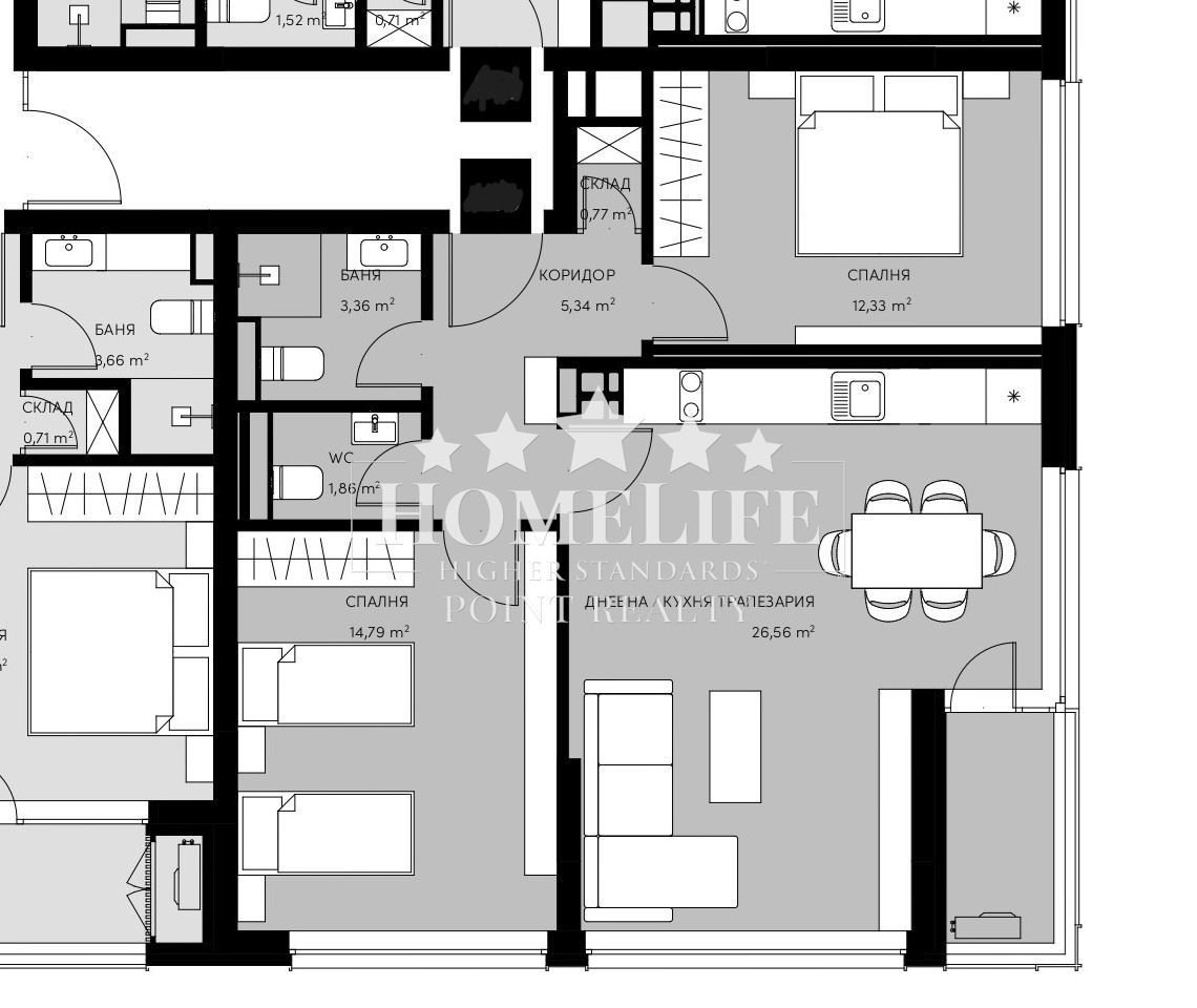 South-facing three-room apartment in Krastova Vada-0 South three-room apartment in Krastova Vada - 0