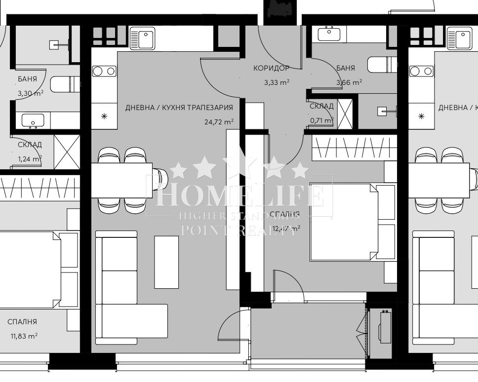 South two-room apartment in Krastova Vada-0 South two-room apartment in Krastova Vada - 0